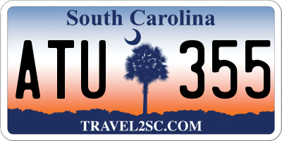 SC license plate ATU355