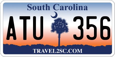 SC license plate ATU356