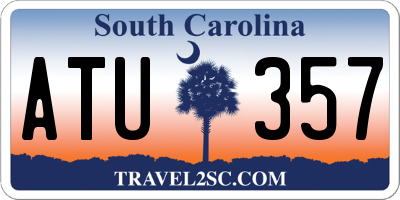 SC license plate ATU357