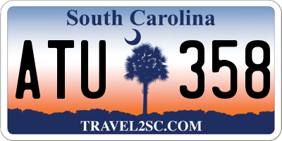 SC license plate ATU358