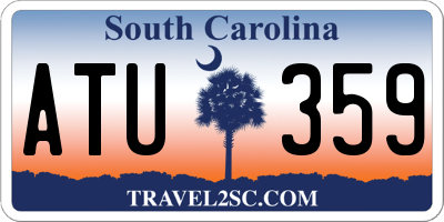 SC license plate ATU359