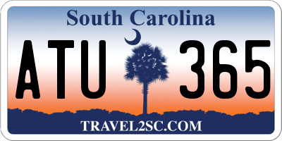 SC license plate ATU365
