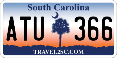 SC license plate ATU366