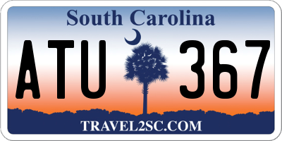 SC license plate ATU367