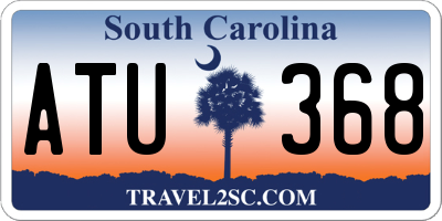 SC license plate ATU368