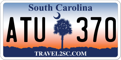 SC license plate ATU370