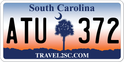 SC license plate ATU372