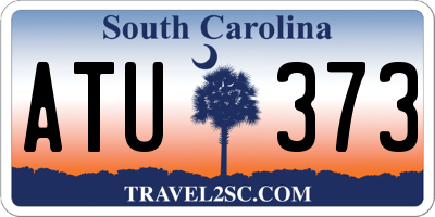 SC license plate ATU373