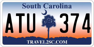 SC license plate ATU374
