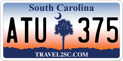 SC license plate ATU375
