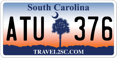 SC license plate ATU376