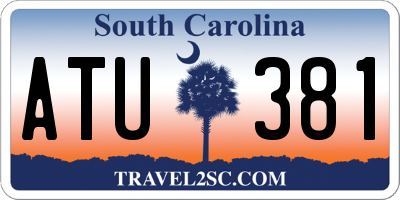 SC license plate ATU381