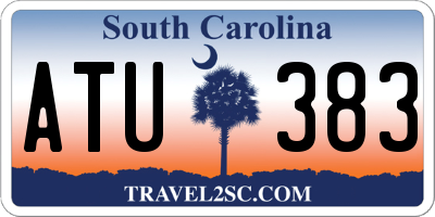 SC license plate ATU383