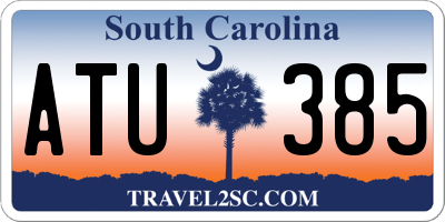 SC license plate ATU385