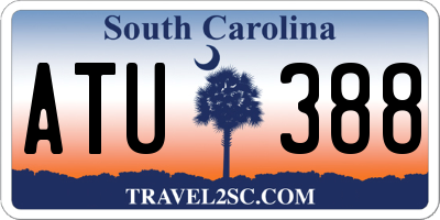SC license plate ATU388