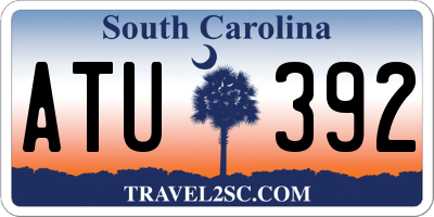 SC license plate ATU392