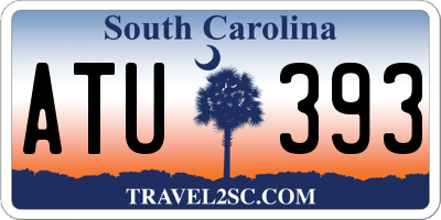 SC license plate ATU393