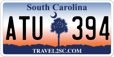SC license plate ATU394