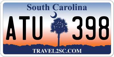 SC license plate ATU398