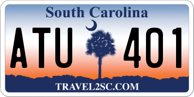 SC license plate ATU401