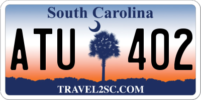 SC license plate ATU402