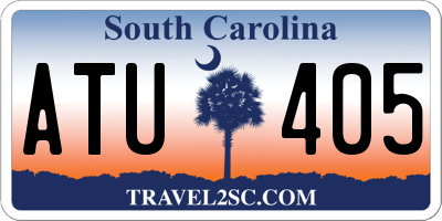 SC license plate ATU405