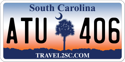 SC license plate ATU406