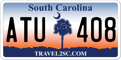 SC license plate ATU408