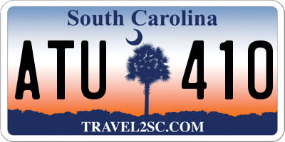 SC license plate ATU410
