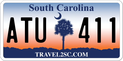 SC license plate ATU411