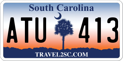 SC license plate ATU413