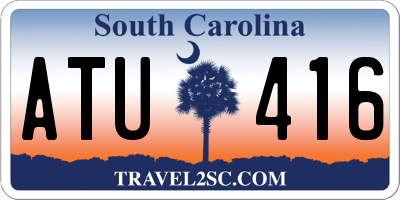 SC license plate ATU416