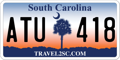 SC license plate ATU418