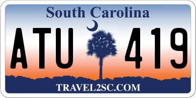 SC license plate ATU419