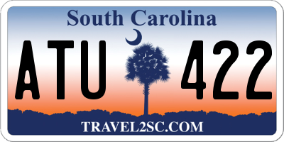 SC license plate ATU422