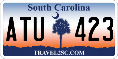SC license plate ATU423