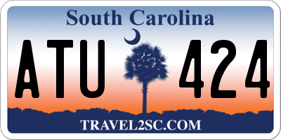 SC license plate ATU424