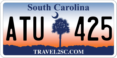 SC license plate ATU425
