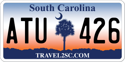 SC license plate ATU426
