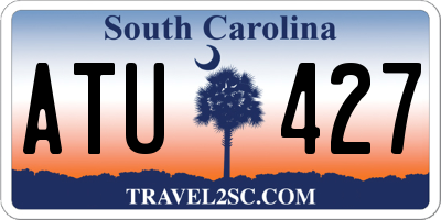 SC license plate ATU427