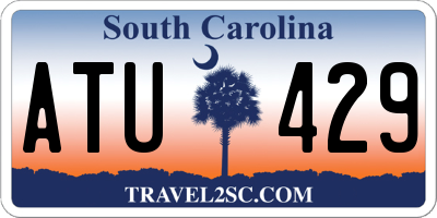 SC license plate ATU429