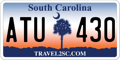 SC license plate ATU430