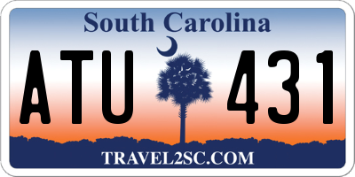 SC license plate ATU431