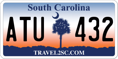 SC license plate ATU432