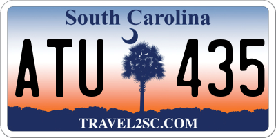 SC license plate ATU435