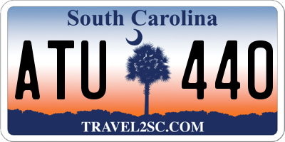 SC license plate ATU440