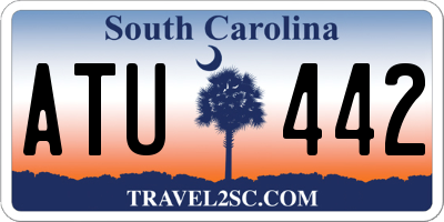 SC license plate ATU442