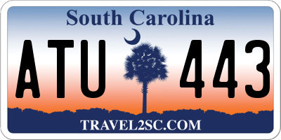 SC license plate ATU443