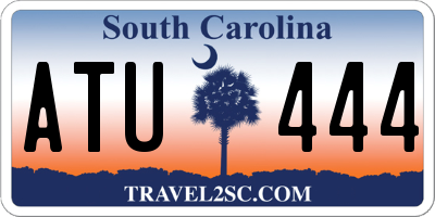 SC license plate ATU444