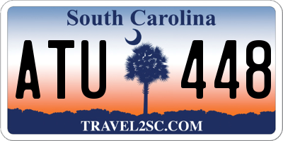 SC license plate ATU448